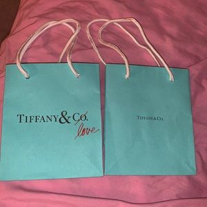 Tiffany's Small Gift Bags - 1 Valentines Day Edition, 1 Original - $30 for both